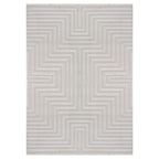 OIA - Tapis moderne à motif géométrique et nuances ton sur ton - OIA1111SIL