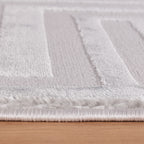 OIA - Tapis moderne à motif géométrique et nuances ton sur ton - OIA1111SIL