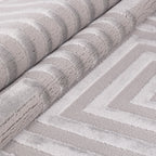 OIA - Tapis moderne à motif géométrique et nuances ton sur ton - OIA1111SIL