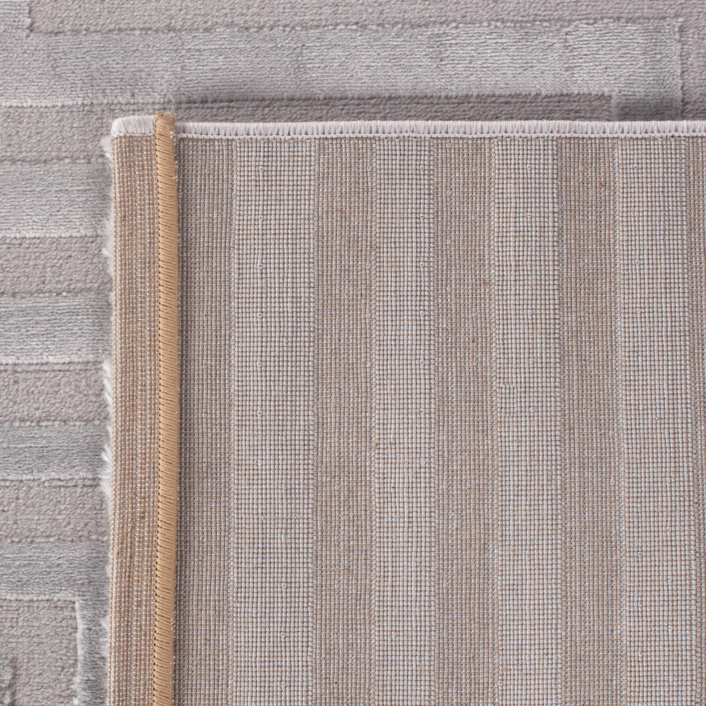 OIA - Tapis moderne à motif géométrique et nuances ton sur ton - OIA1111SIL