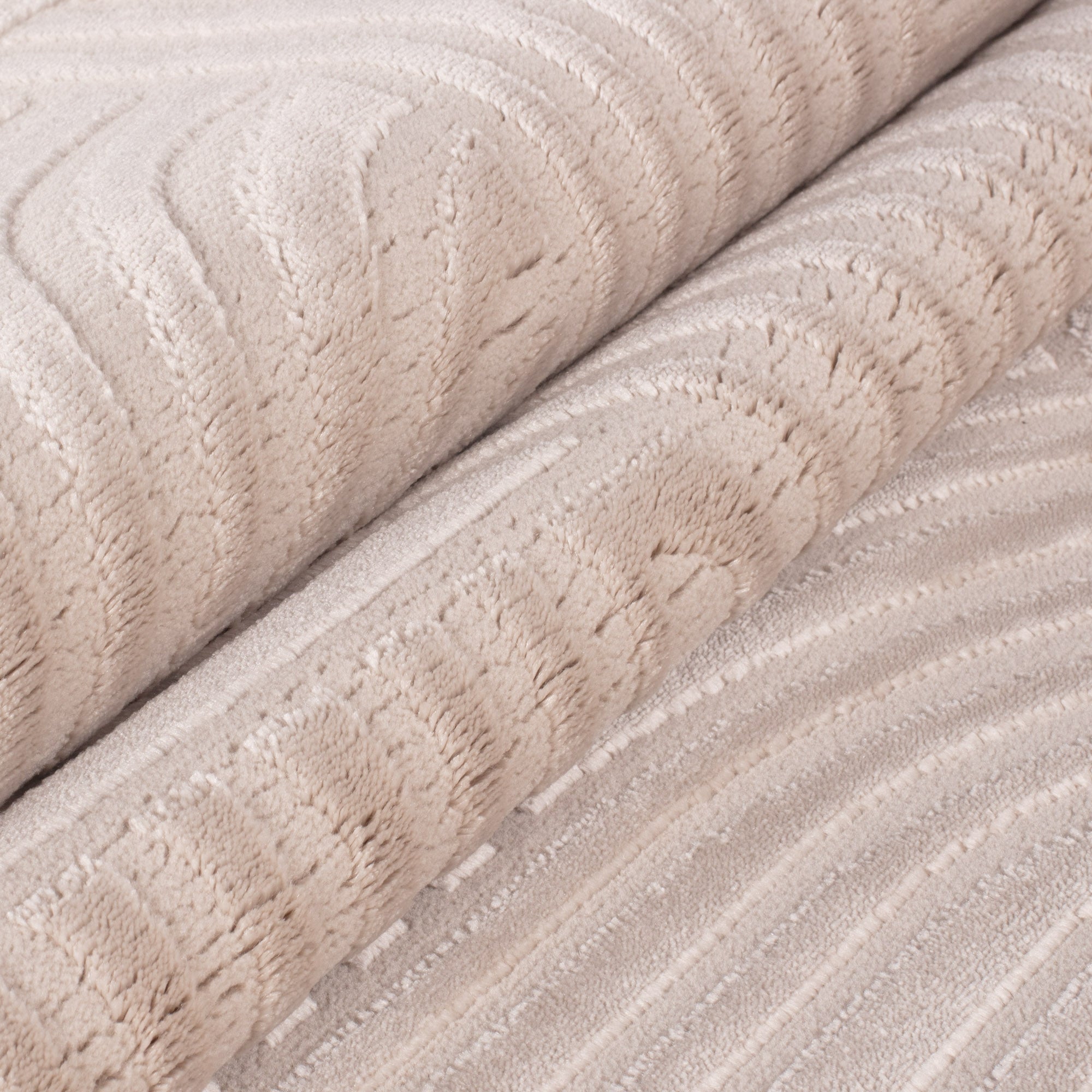 OIA - Tapis moderne à motif géométrique et nuances ton sur ton - OIA1112BEI