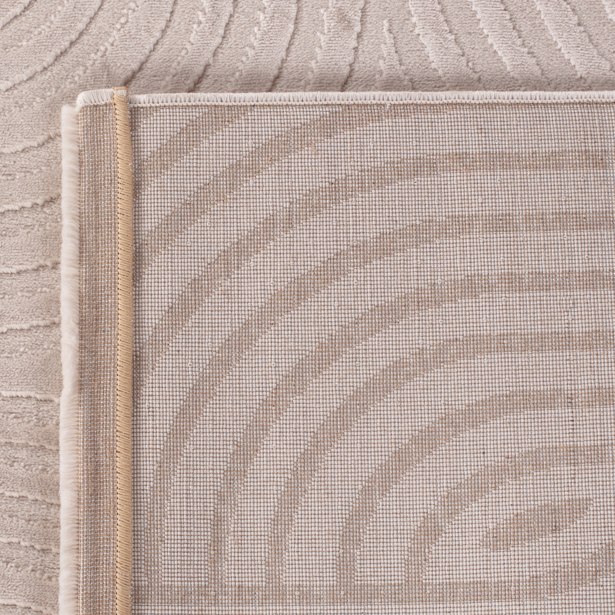 OIA - Tapis moderne à motif géométrique et nuances ton sur ton - OIA1112BEI