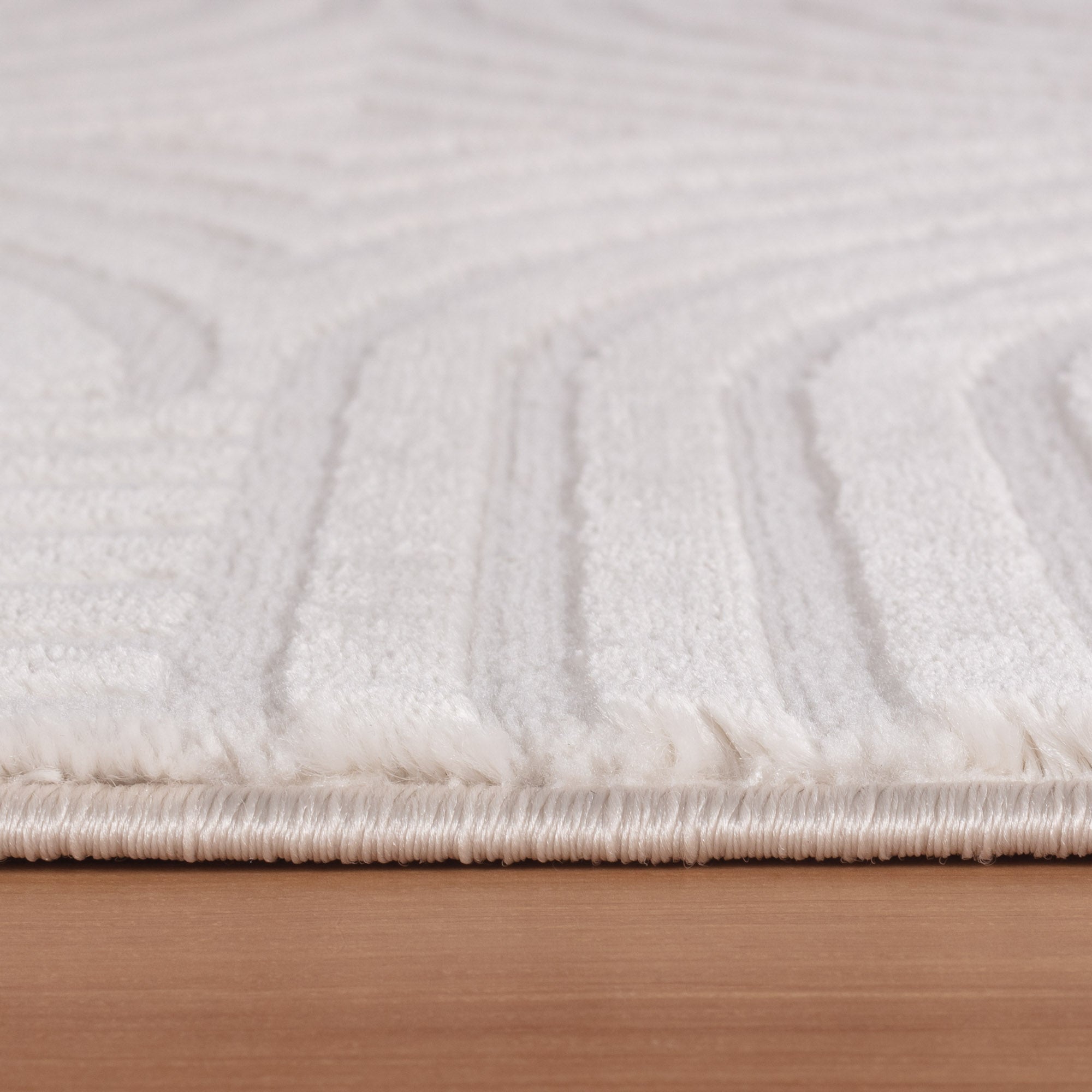 OIA - Tapis moderne à motif géométrique et nuances ton sur ton - OIA1112CRE