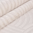 OIA - Tapis moderne à motif géométrique et nuances ton sur ton - OIA1112CRE