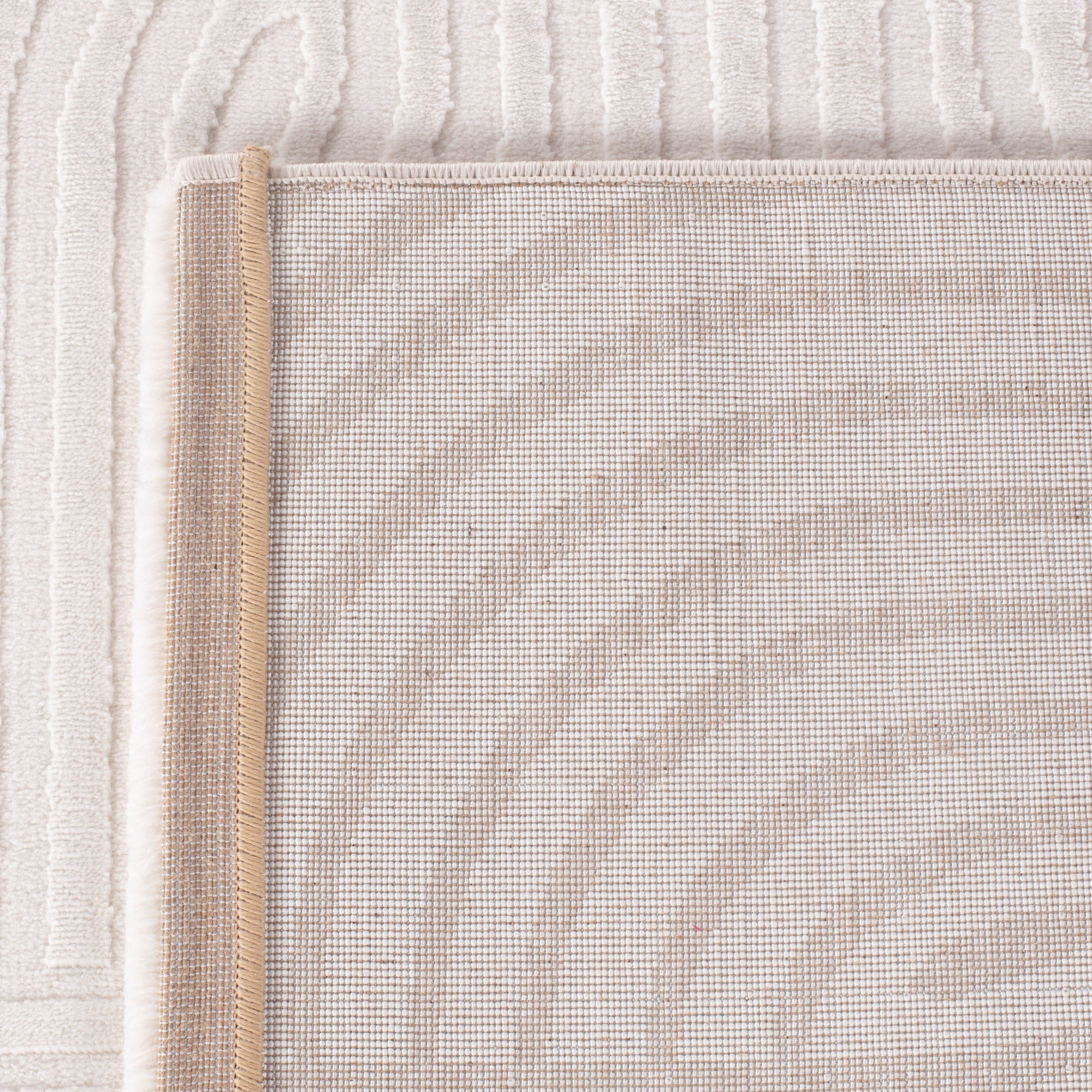 OIA - Tapis moderne à motif géométrique et nuances ton sur ton - OIA1112CRE