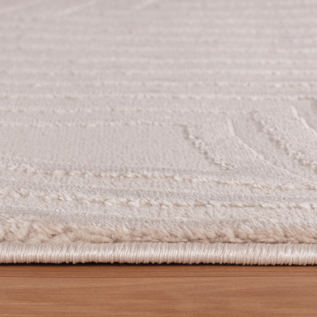 OIA - Tapis moderne à motif géométrique et nuances ton sur ton - OIA1113BEI