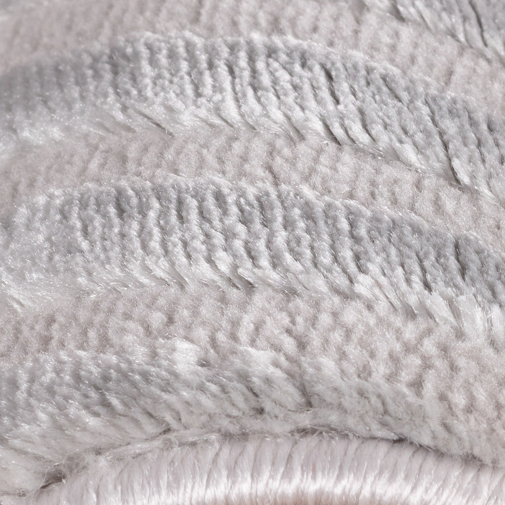 OIA - Tapis moderne à motif géométrique et nuances ton sur ton - OIA1113SIL