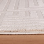 OIA - Tapis moderne à motif géométrique et nuances ton sur ton - OIA1114BEI