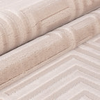 OIA - Tapis moderne à motif géométrique et nuances ton sur ton - OIA1114BEI