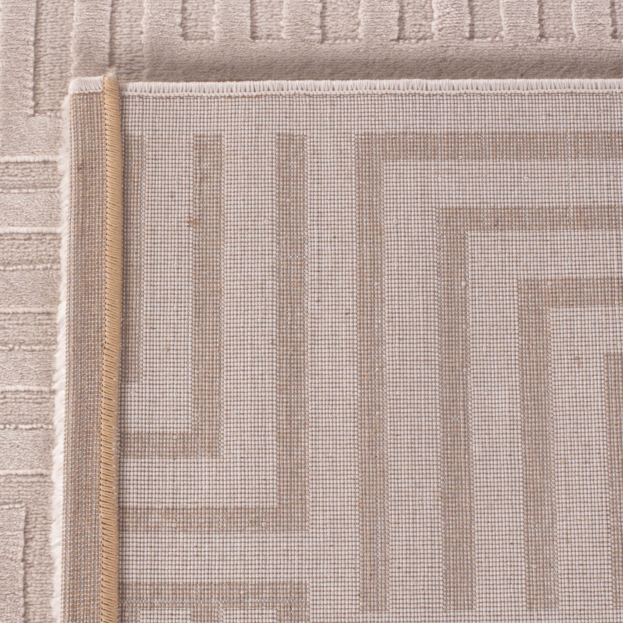 OIA - Tapis moderne à motif géométrique et nuances ton sur ton - OIA1114BEI