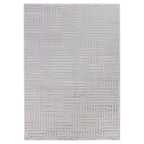OIA - Tapis moderne à motif géométrique et nuances ton sur ton - OIA1114SIL
