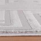 OIA - Tapis moderne à motif géométrique et nuances ton sur ton - OIA1114SIL