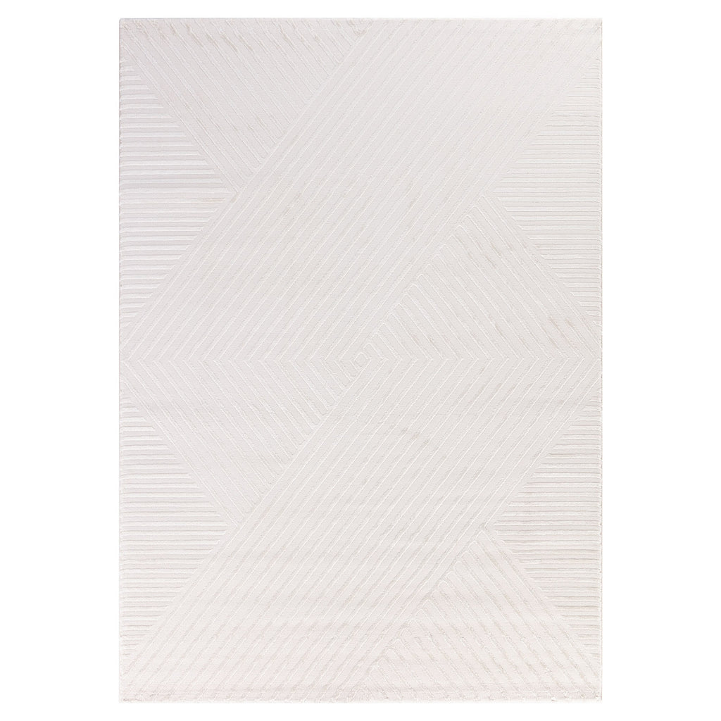 OIA - Tapis moderne à motif géométrique et nuances ton sur ton - OIA1115CRE