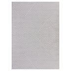 OIA - Tapis moderne à motif géométrique et nuances ton sur ton - OIA1115SIL