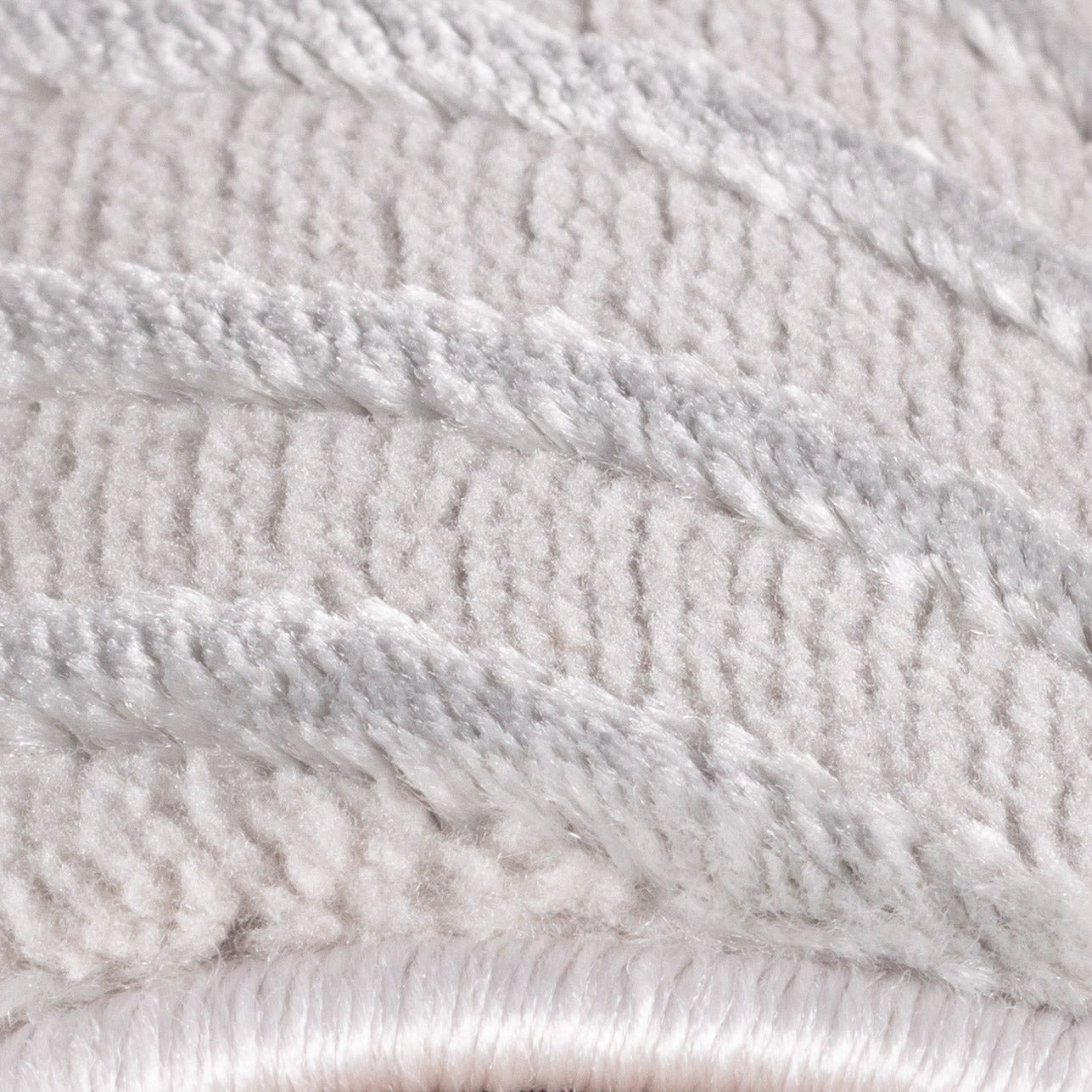 OIA - Tapis moderne à motif géométrique et nuances ton sur ton - OIA1115SIL