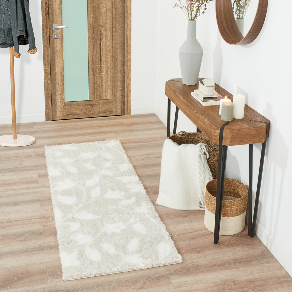 Tapis motif fleurs beige style moderne : OSL637BEI OSLO