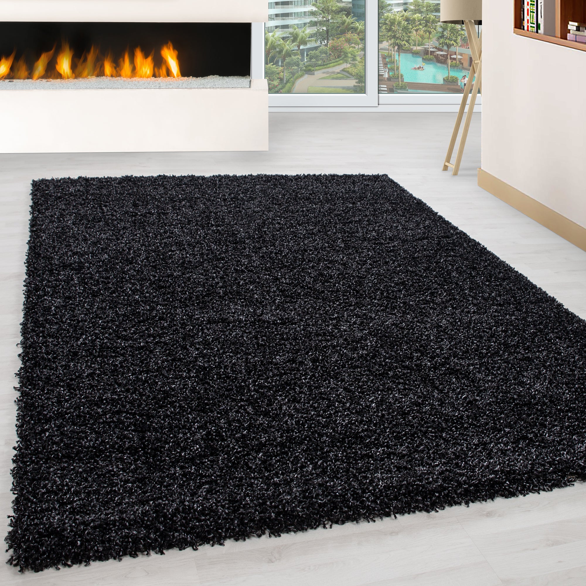 OTTAWA - Tapis Shaggy Uni - OTT1500ANT