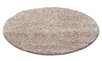 OTTAWA - Tapis Shaggy Uni Rond - OTT1500BEI