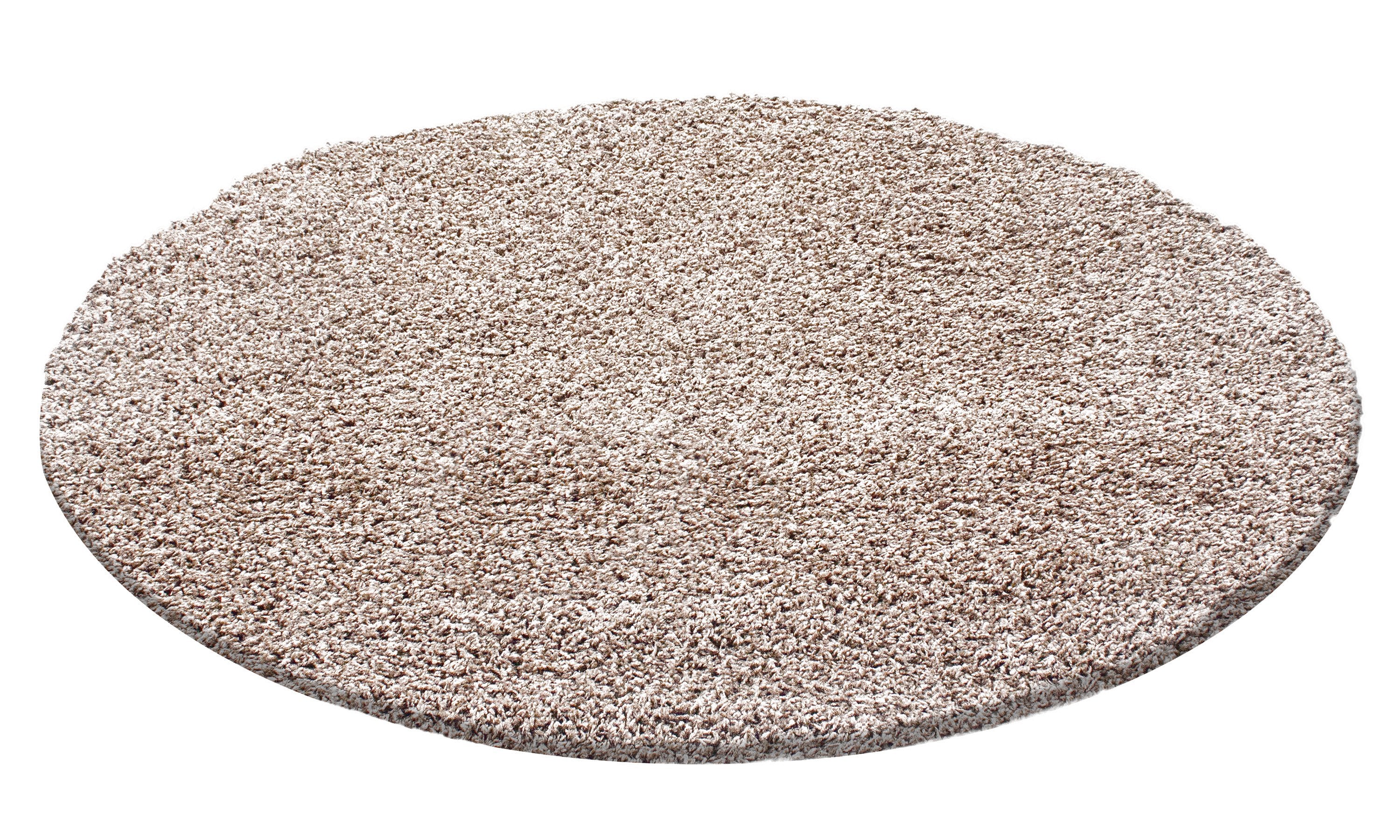 OTTAWA - Tapis Shaggy Uni Rond - OTT1500BEI