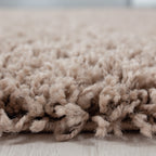 OTTAWA - Tapis Shaggy Uni Rond - OTT1500BEI