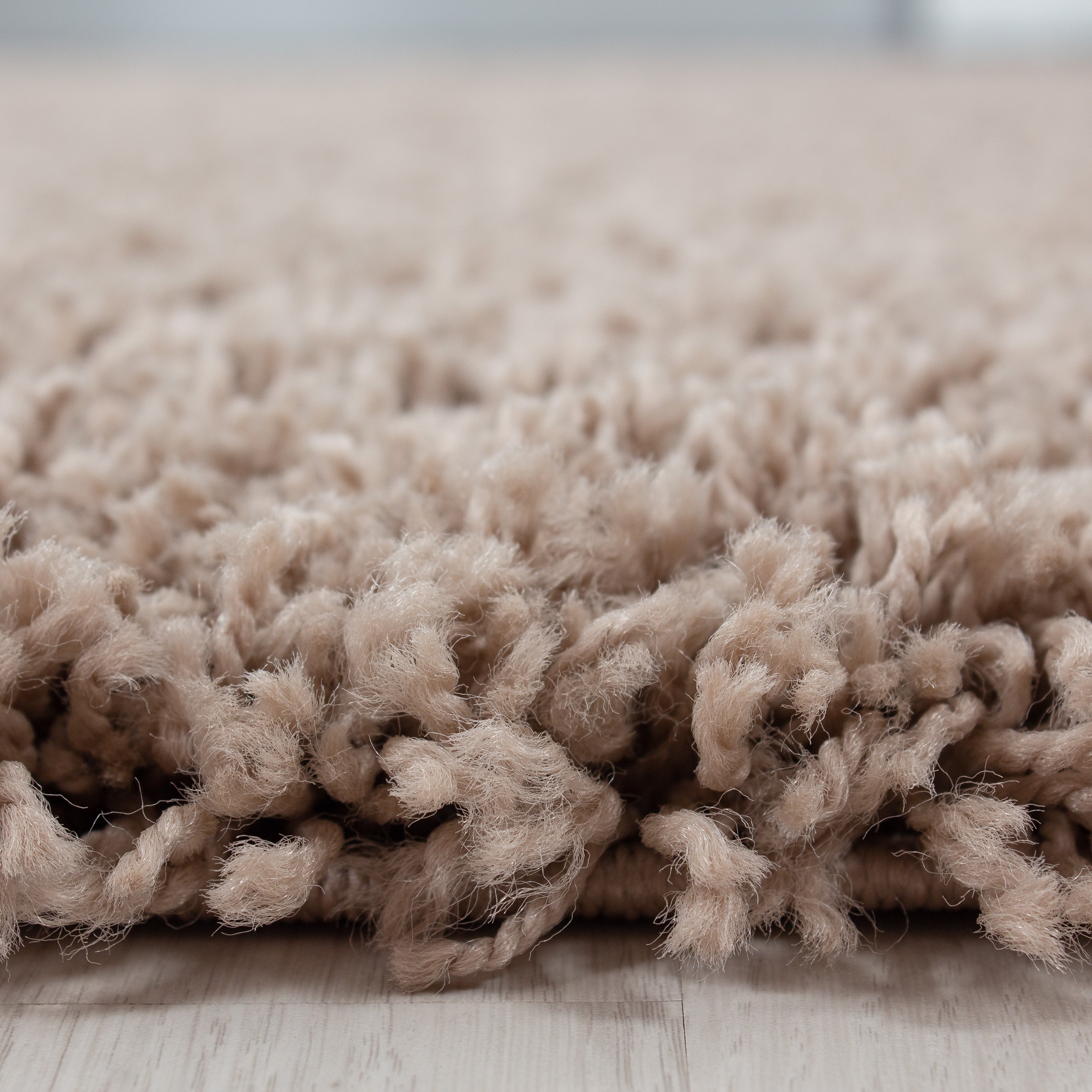 OTTAWA - Tapis Shaggy Uni Rond - OTT1500BEI
