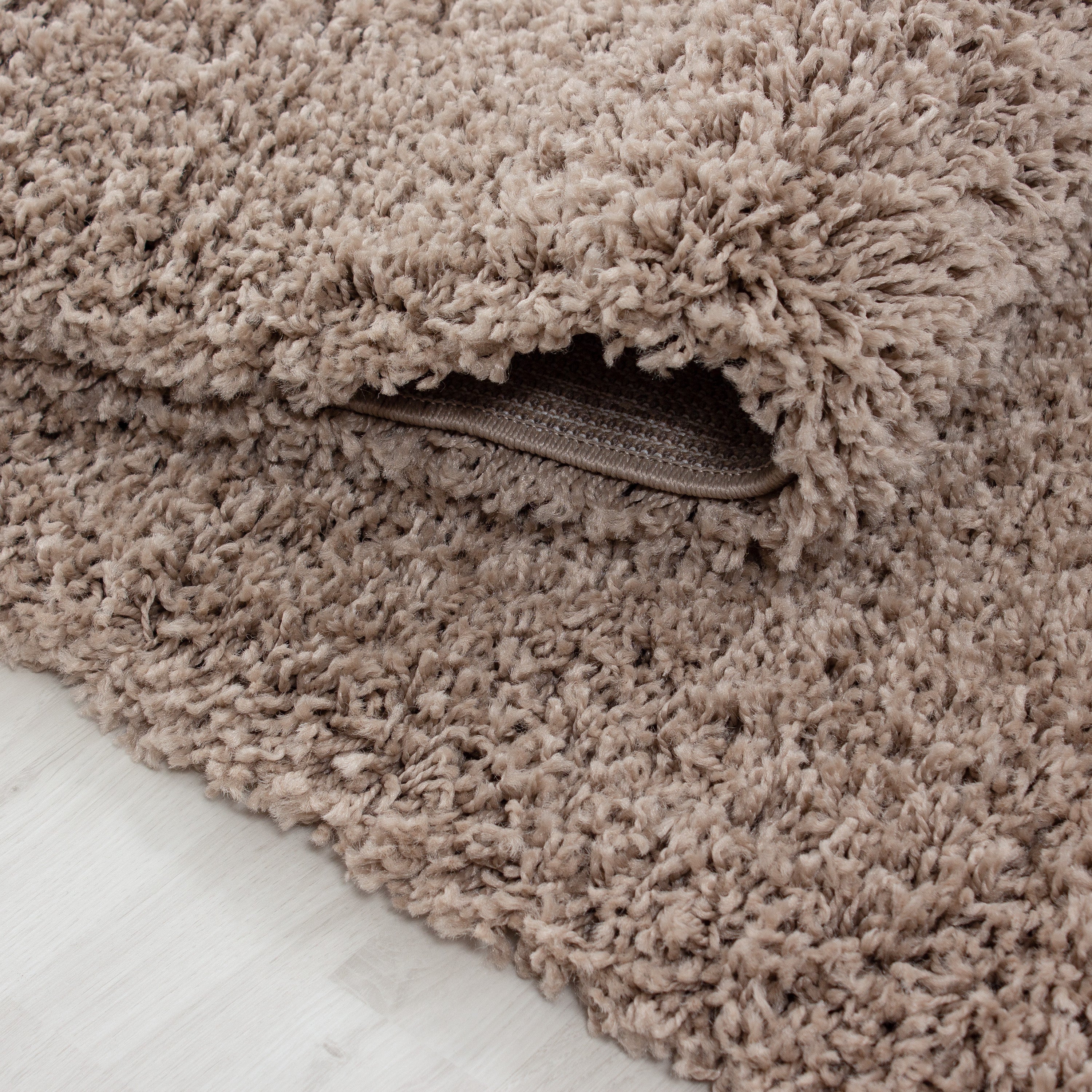 OTTAWA - Tapis Shaggy Uni Rond - OTT1500BEI