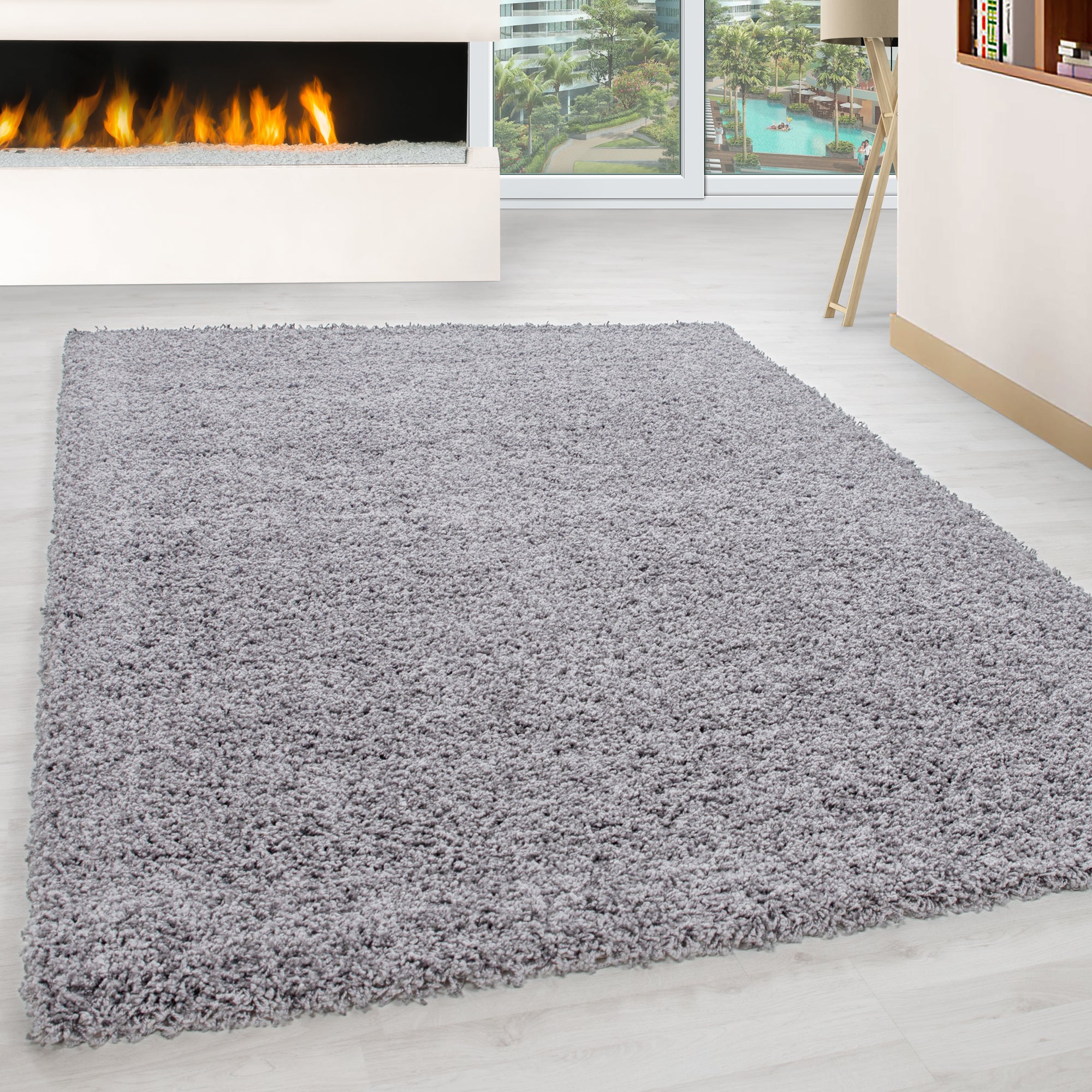 OTTAWA - Tapis Shaggy Uni - OTT1500GRC
