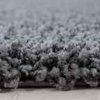 OTTAWA - Tapis Shaggy Uni Rond - OTT1500GRI