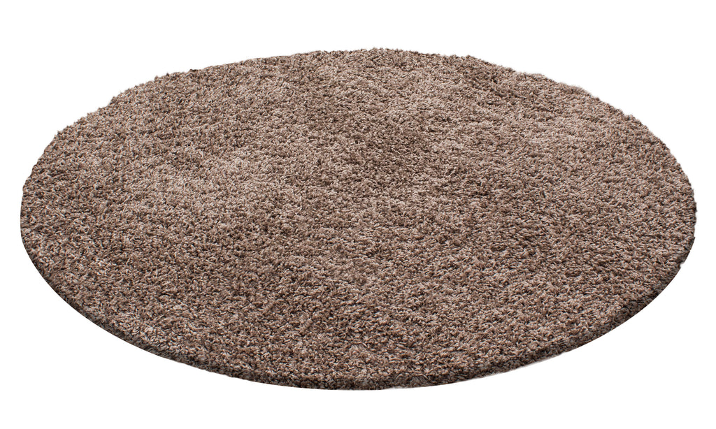 OTTAWA - Tapis Shaggy Uni Rond - OTT1500MOK