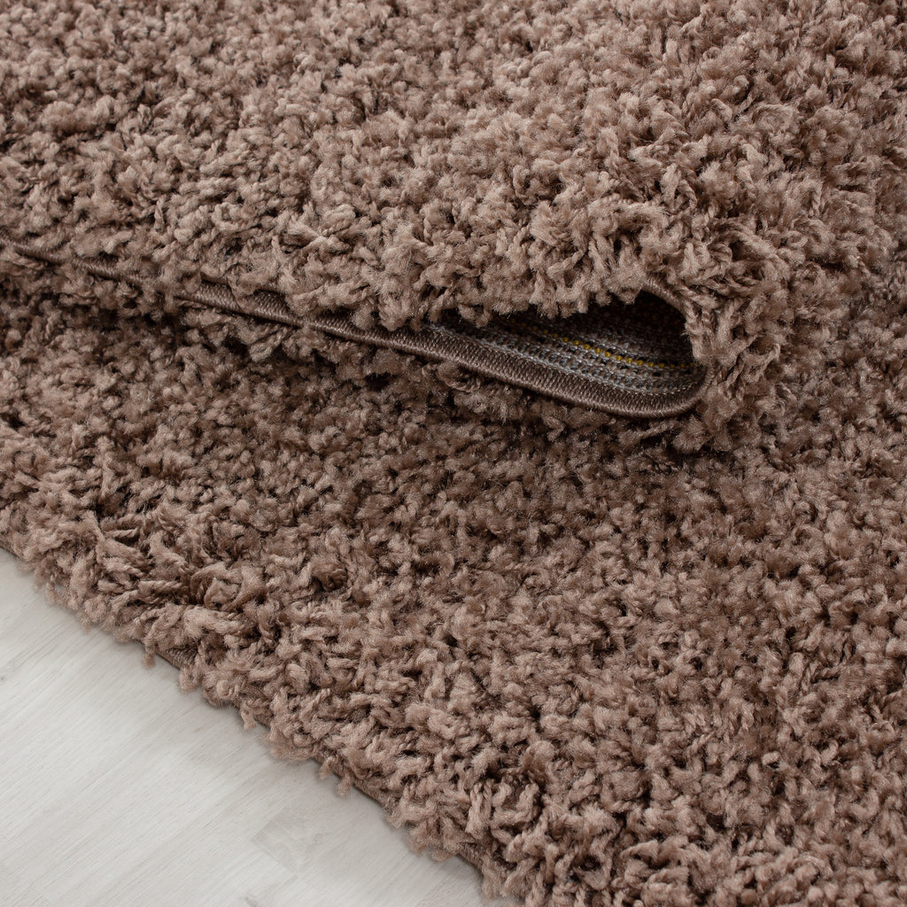 OTTAWA - Tapis Shaggy Uni Rond - OTT1500MOK