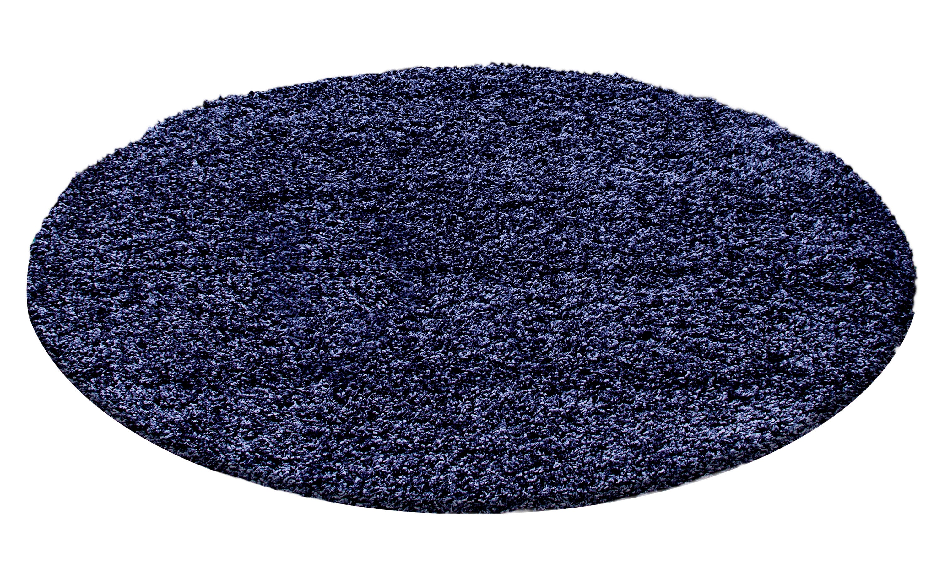 OTTAWA - Tapis Shaggy Uni Rond - OTT1500NAV