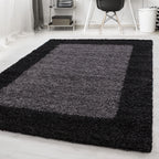 OTTA - Tapis Shaggy à motif Cadre - OTT1503ANT