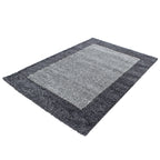 OTTA - Tapis Shaggy à motif Cadre - OTT1503GRI