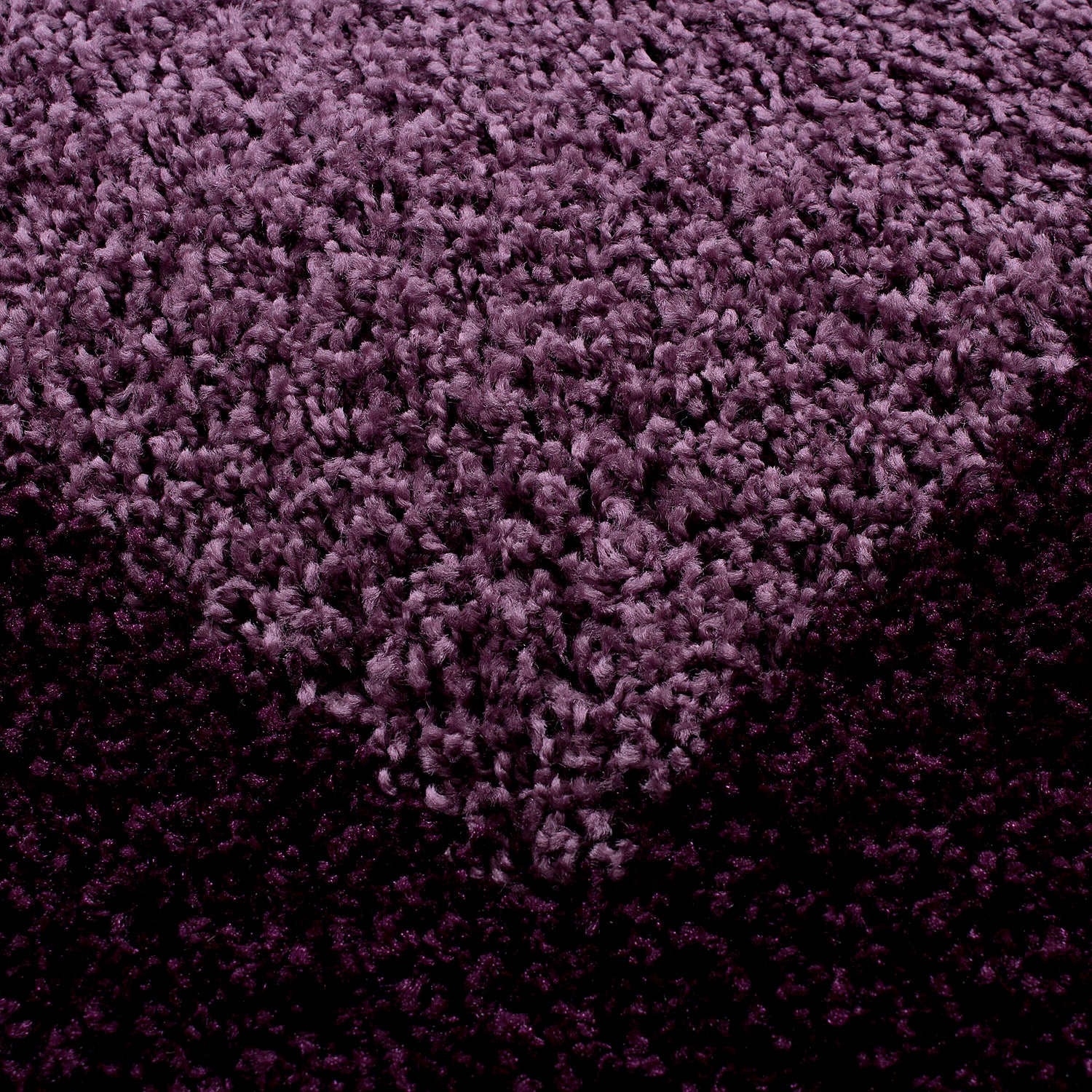 OTTA - Tapis Shaggy rond à motif Cadre - OTT1503LIL