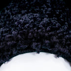 OTTA - Tapis Shaggy rond à motif Cadre - OTT1503NAV