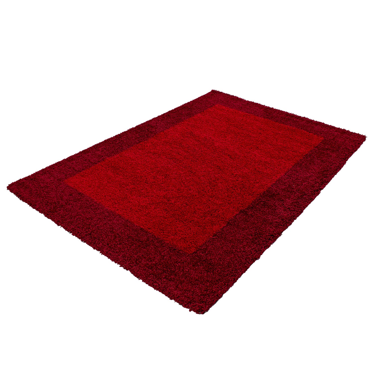 OTTA - Tapis Shaggy à motif Cadre - OTT1503ROU