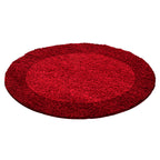 OTTA - Tapis Shaggy rond à motif Cadre - OTT1503ROU