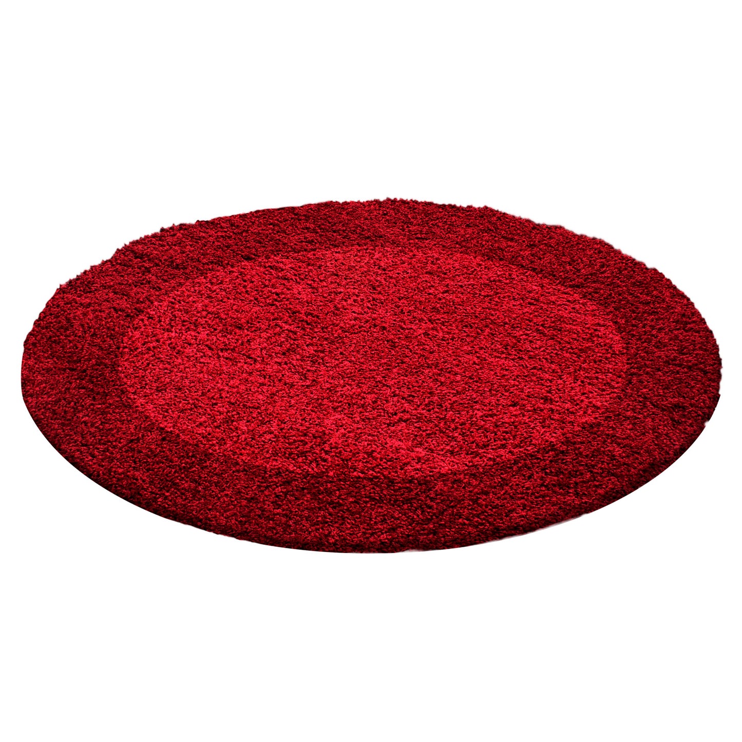 OTTA - Tapis Shaggy rond à motif Cadre - OTT1503ROU