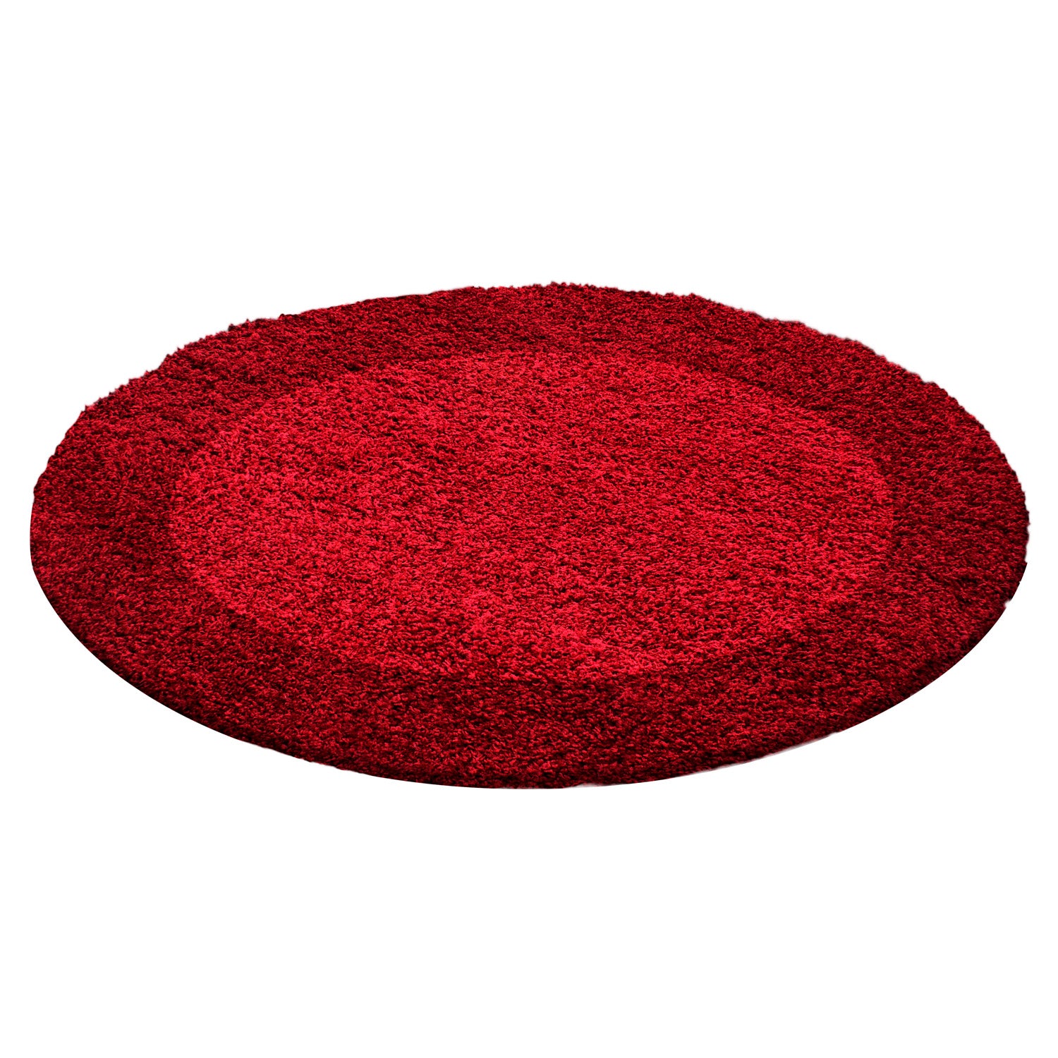 OTTA - Tapis Shaggy rond à motif Cadre - OTT1503ROU