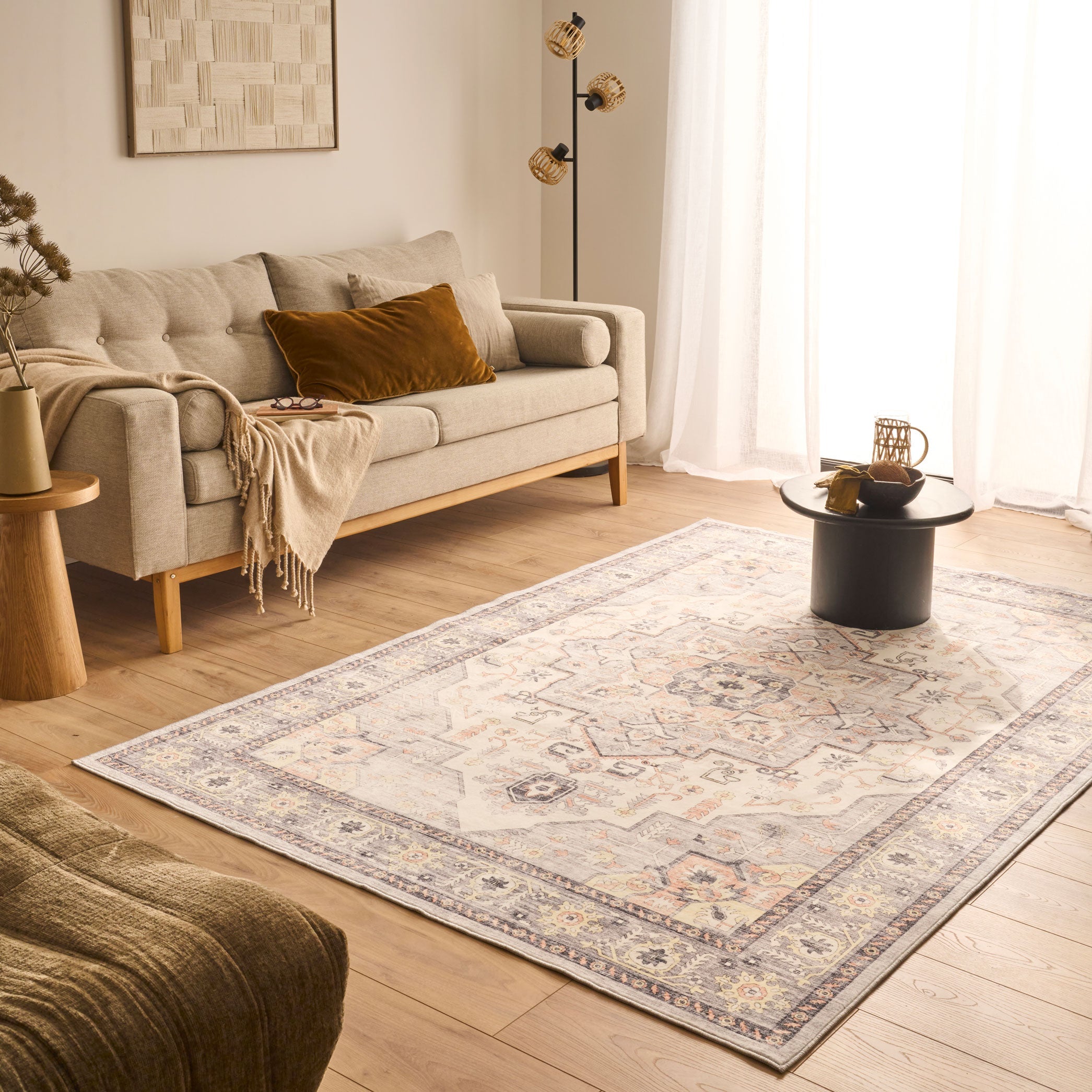 Tapis vintage - Gris - Collection Ottoman OTTOMAN