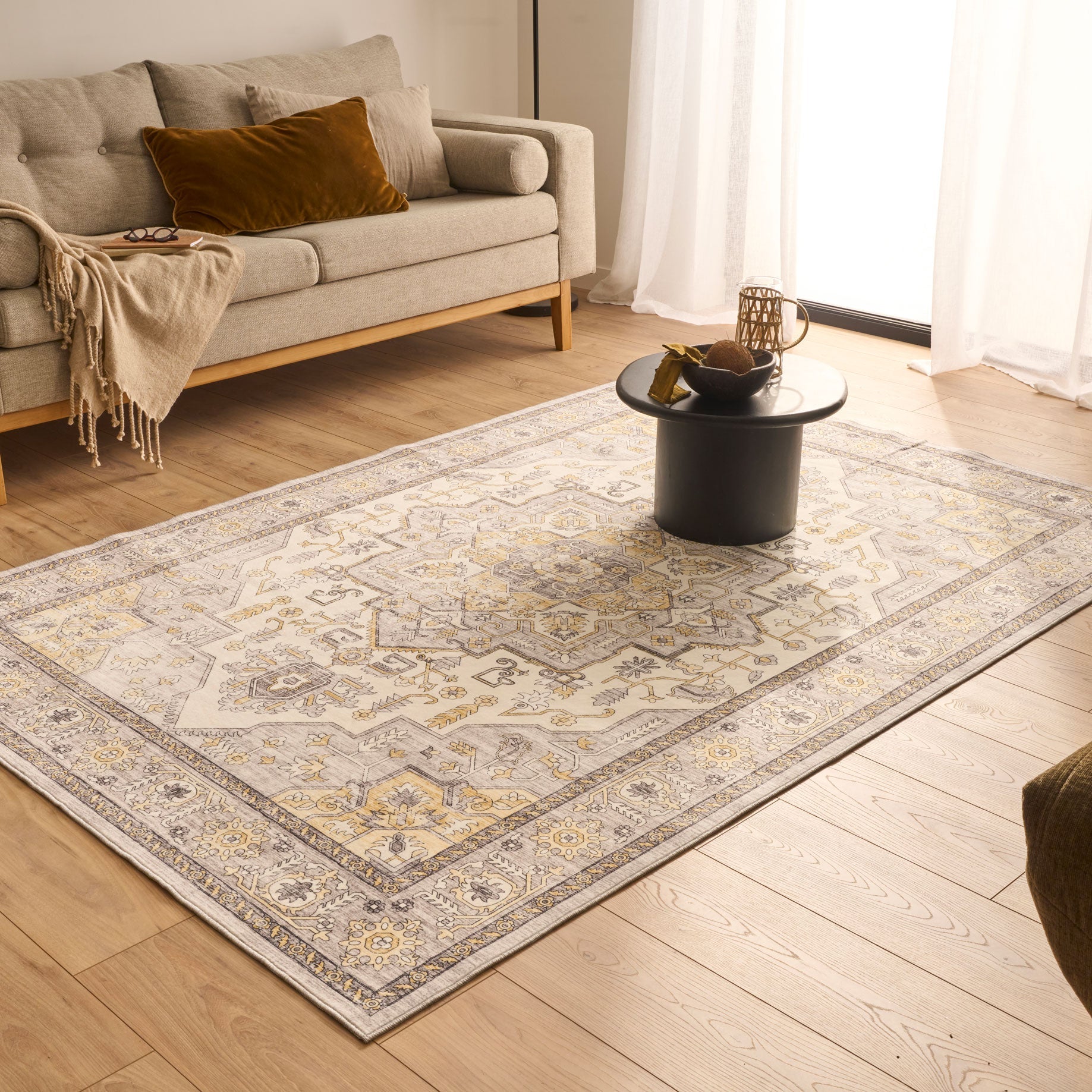 Tapis vintage - Jaune - Collection Ottoman OTTOMAN