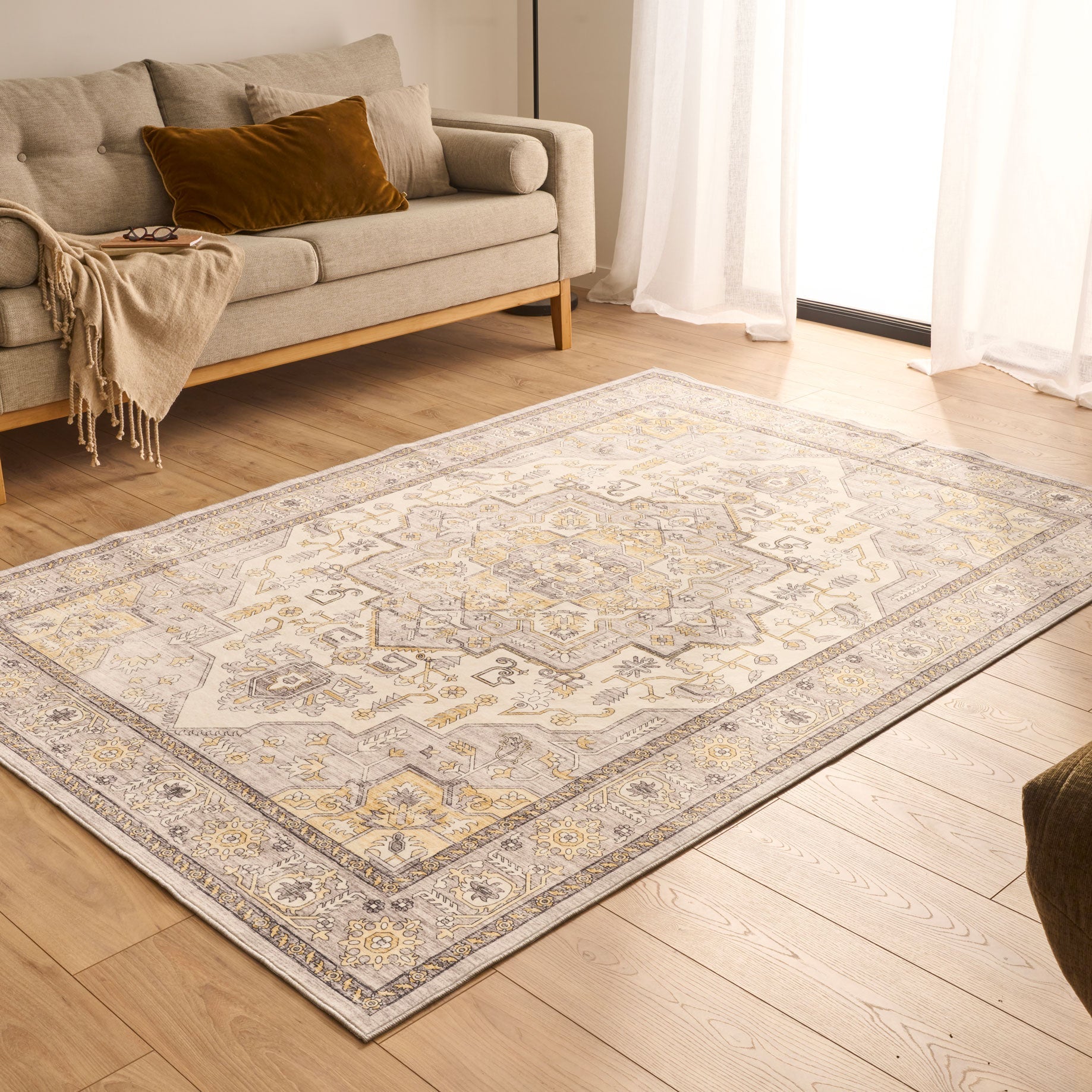 Tapis vintage - Jaune - Collection Ottoman OTTOMAN