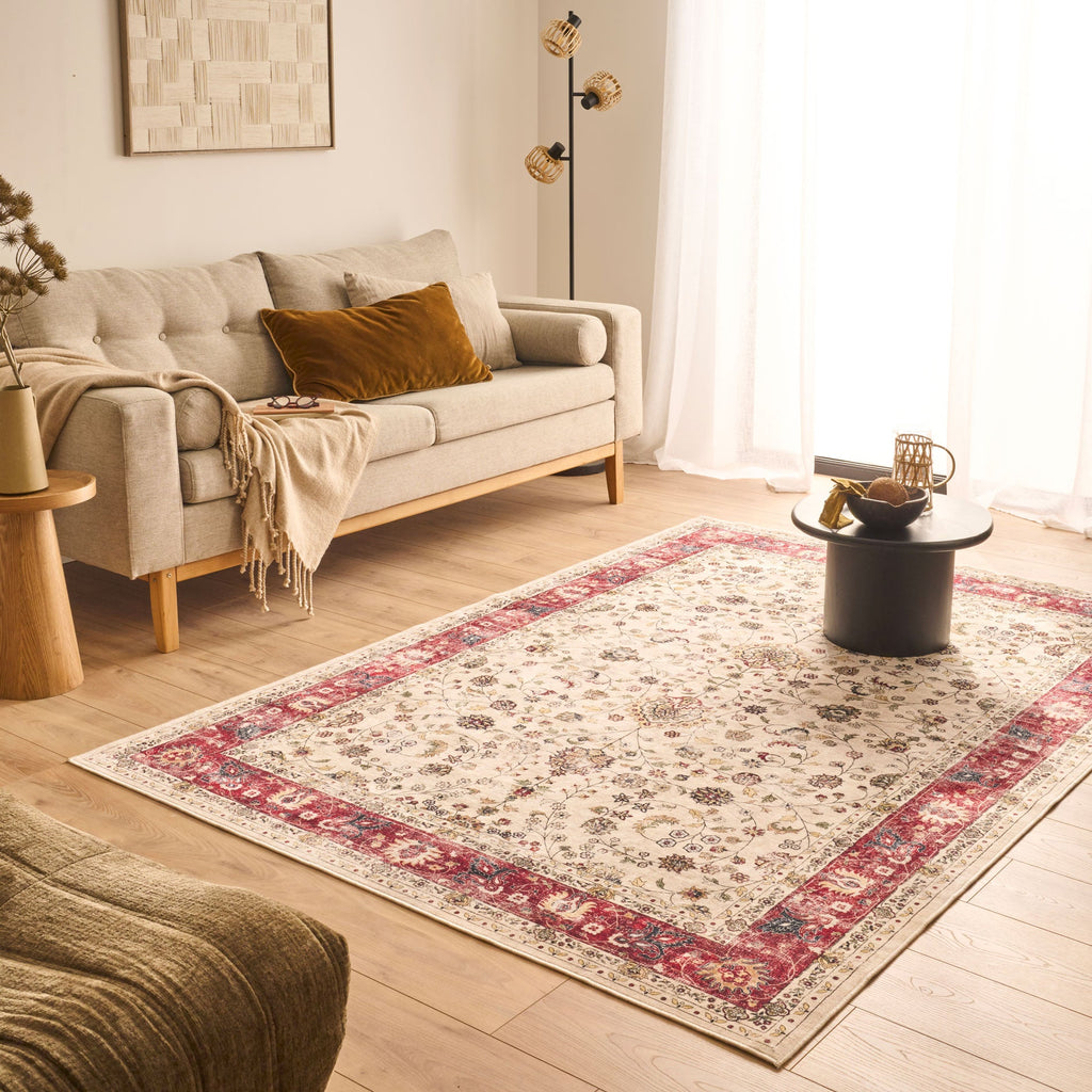 Tapis salon vintage - Beige - Collection Ottoman OTTOMAN