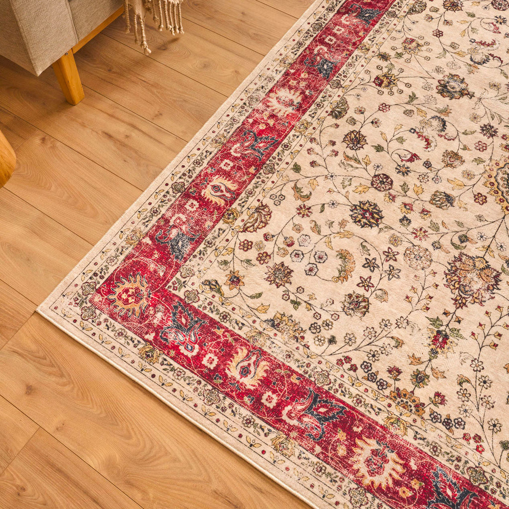 Tapis salon vintage - Beige - Collection Ottoman OTTOMAN