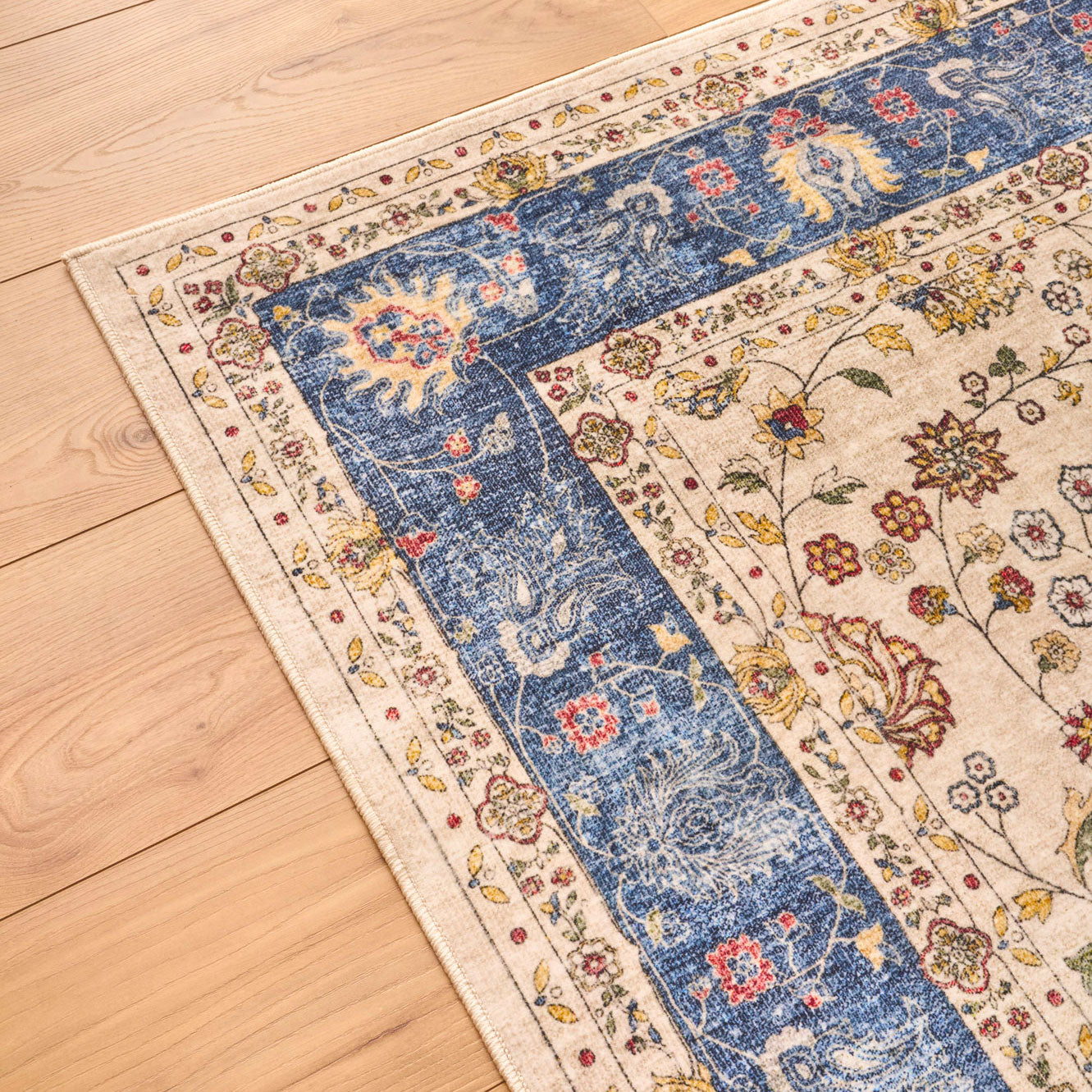 Tapis salon vintage - Bleu - Collection Ottoman OTTOMAN