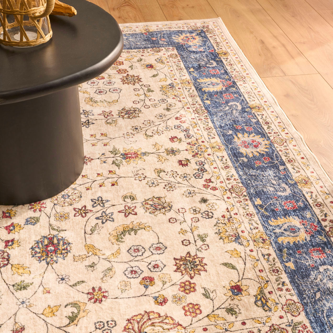 Tapis salon vintage - Bleu - Collection Ottoman OTTOMAN