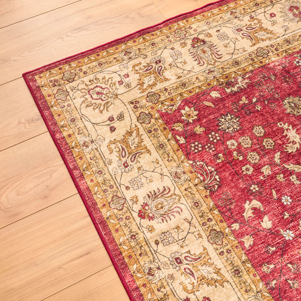 Tapis salon vintage - Rouge - Collection Ottoman OTTOMAN