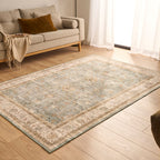 Tapis salon vintage - Turquoise - Collection Ottoman OTTOMAN