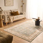 Tapis salon vintage - Turquoise - Collection Ottoman OTTOMAN