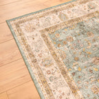 Tapis salon vintage - Turquoise - Collection Ottoman OTTOMAN